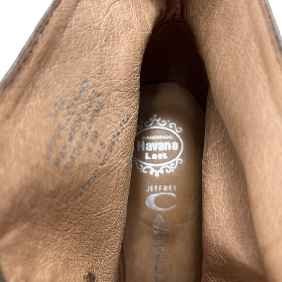 Jeffrey Campbell Havana Last Lita Greige Leather Upper Ankle Booties Size 6.5 M - Picture 8 of 16